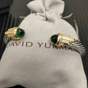 💓18K Gold💓Plated Diamond Gold Hook Bracelet💓7mm💓